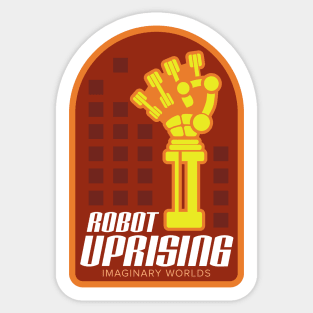 Imaginary Worlds - Robot Uprising Sticker